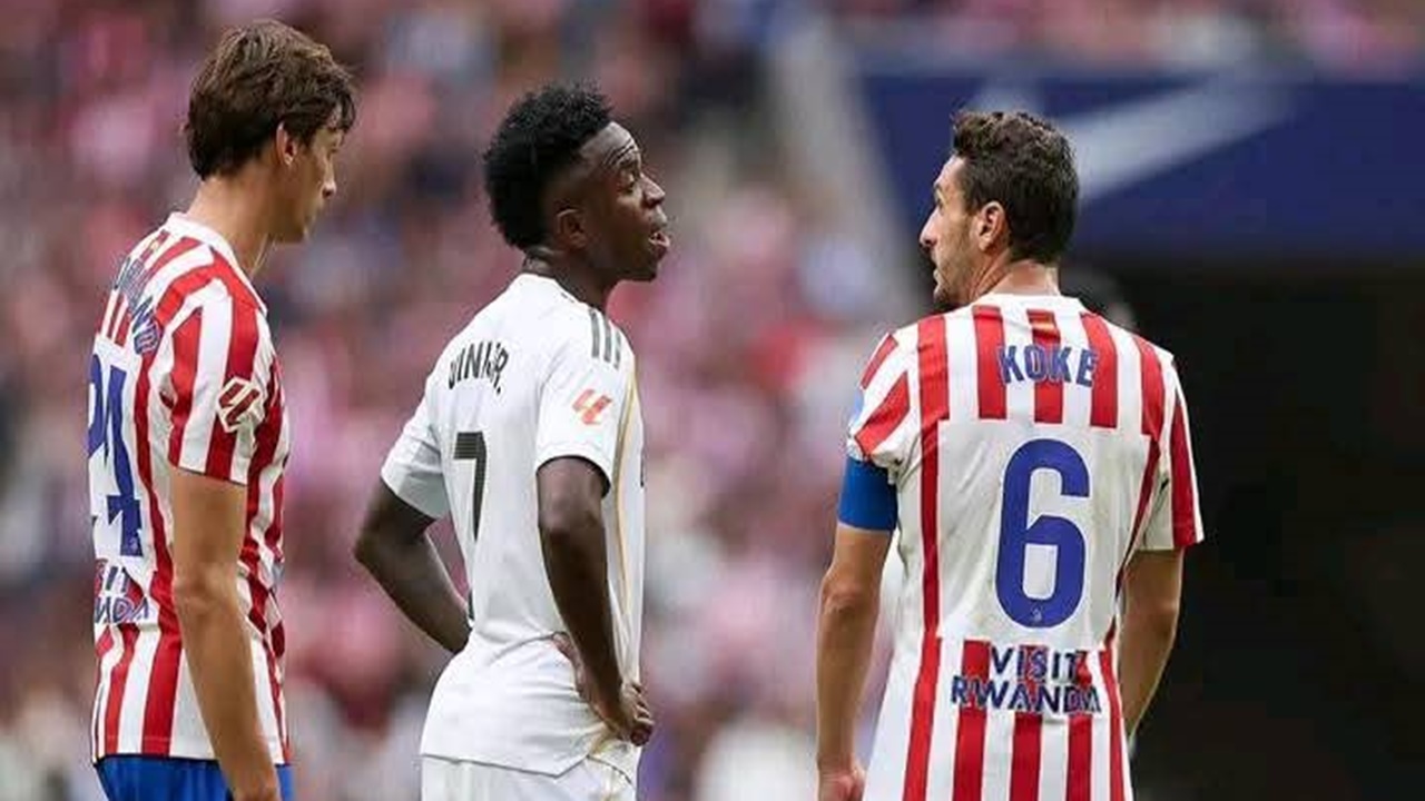Perseteruan Panas Kapten Atletico Madrid dan Vinicius di Derby Terungkap